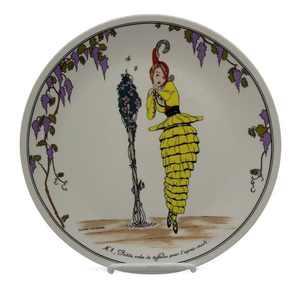 VILLEROY & BOCH 1900 Decorative Plate - Elegant Lady, Luxembourg Vintage 10" - Picture 11 of 12
